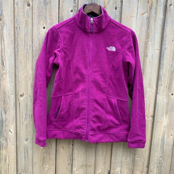 2013 The North Face Magenta Fleece Full Zip Jacket Medium - Picture 6 of 7